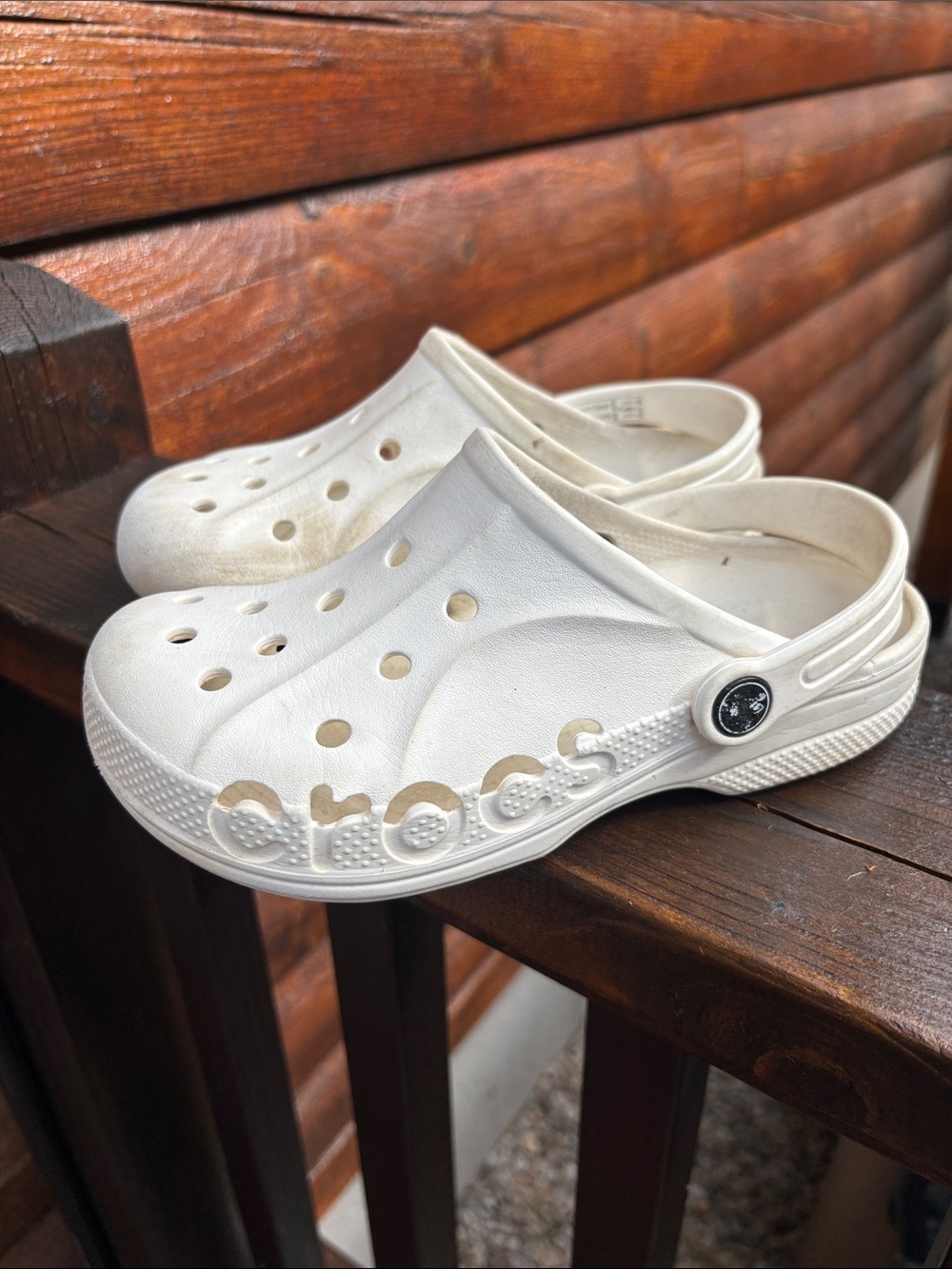 CROCS Kids Classic Clog in Off-White